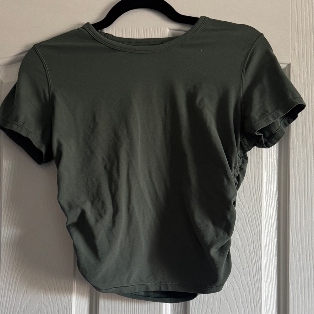Lululemon cinched side top - long crop style